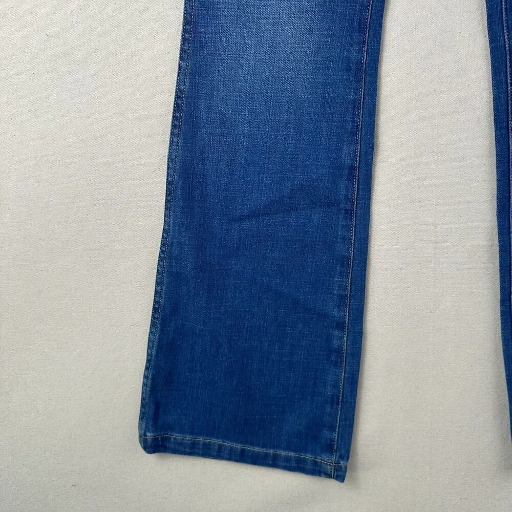 Outerknown Paramour Flare SEA Jeans Women’s 24 Blue High Rise Denim Stretch Pant